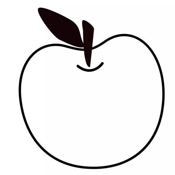 apple easy things to draw