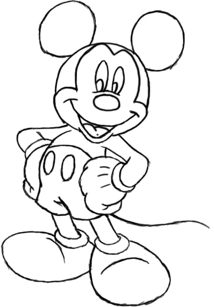 things to draw mickey mouse